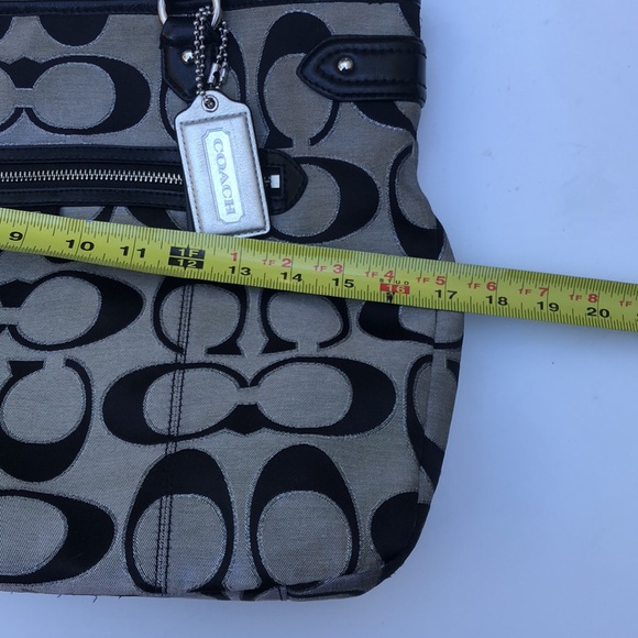 Coach Daisy Signature Outline Emma Metallic Shoulder Bag - Picture 8 of 12